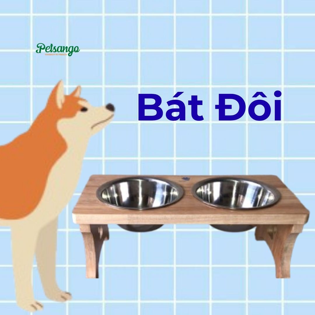 Elevated Wooden Dog Bowl for Large Dogs – Waterproof Wood Stand, Food-Grade 304 Stainless Steel Bowl, Protects Neck & Spine | PETCO GLOBAL